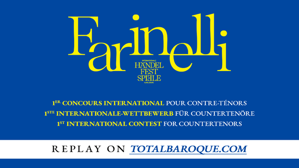 Dennis Orellana, Gewinner des 1. Farinelli-Wettbewerbs